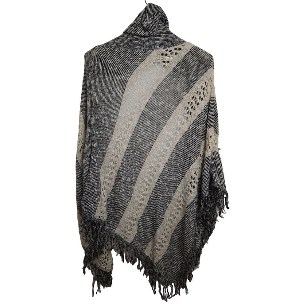 Hippie  Laundry hoodie open front knitted Shawl M